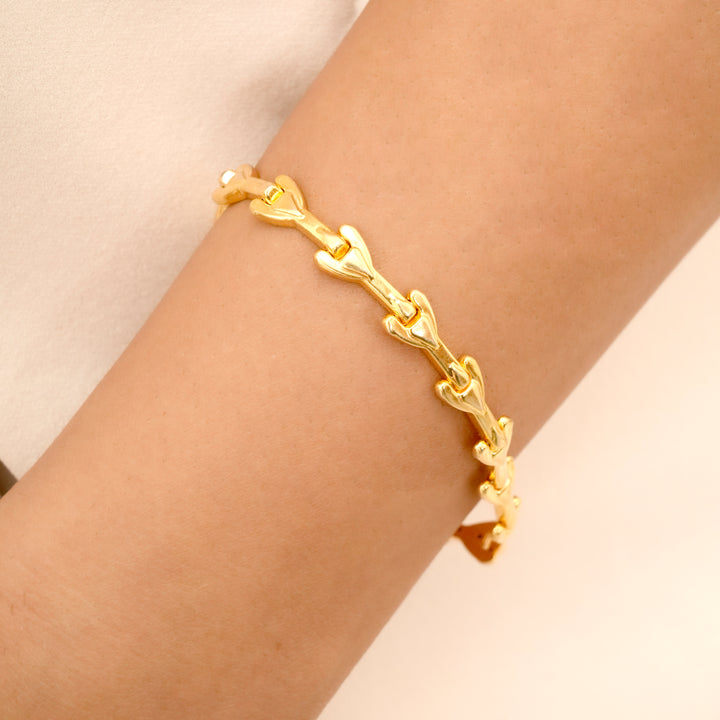 Royal Glow Silver Golden Look Fancy Bracelet