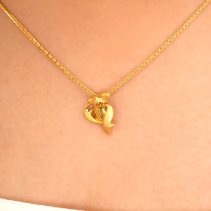 Luxury Deer Head Gold Pendant