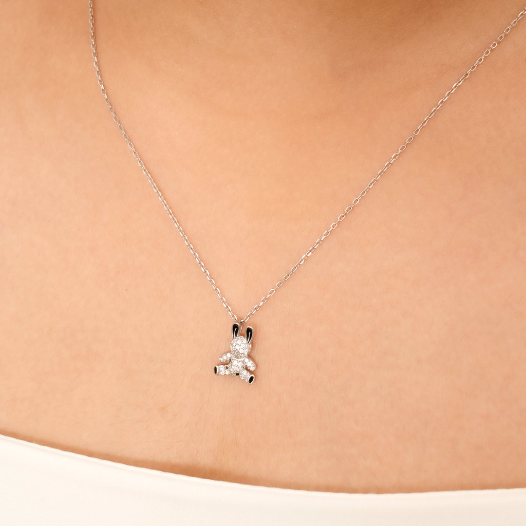 Rabbit Pendant Design Silver Chain