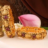 Antique Silver Gold Plated Lakshmi Bangle
