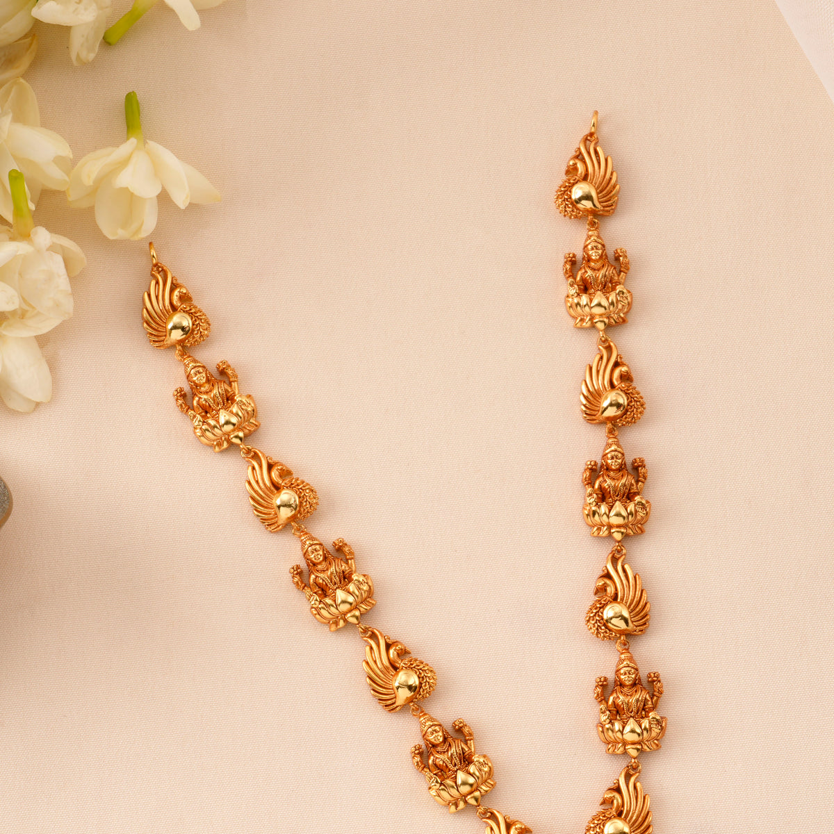 Goddess Lakshmi-Peacock Nagas Necklace