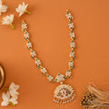Emerald & Ruby Gold-Plated Necklace