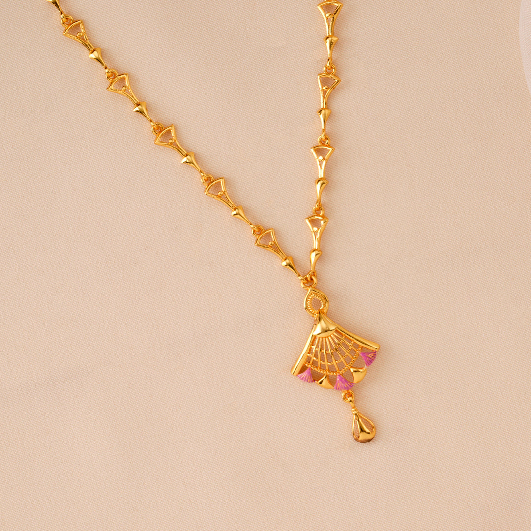 Gold Plated Women's Fancy Necklace