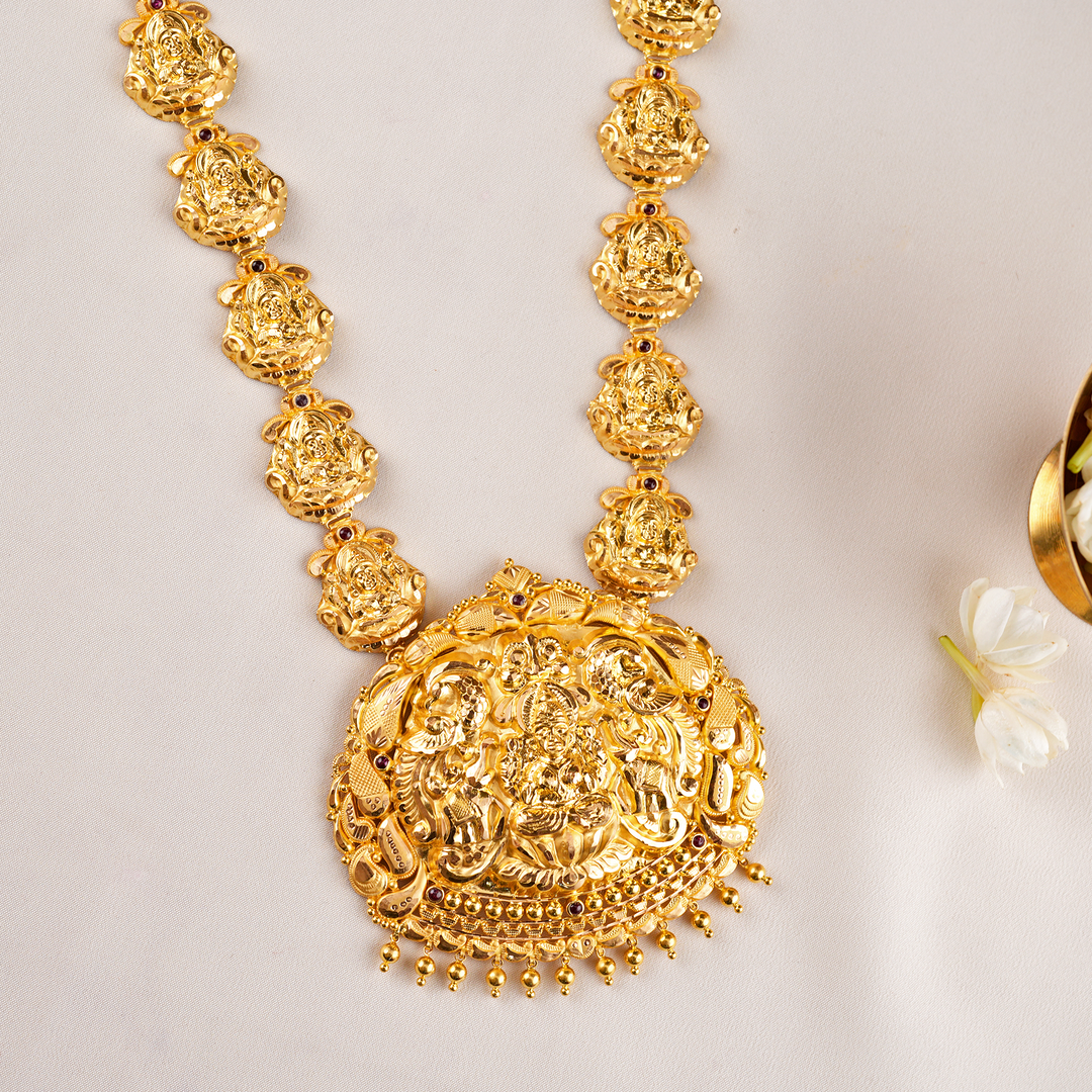 Goddess Lakshmi Traditional Gold Haram