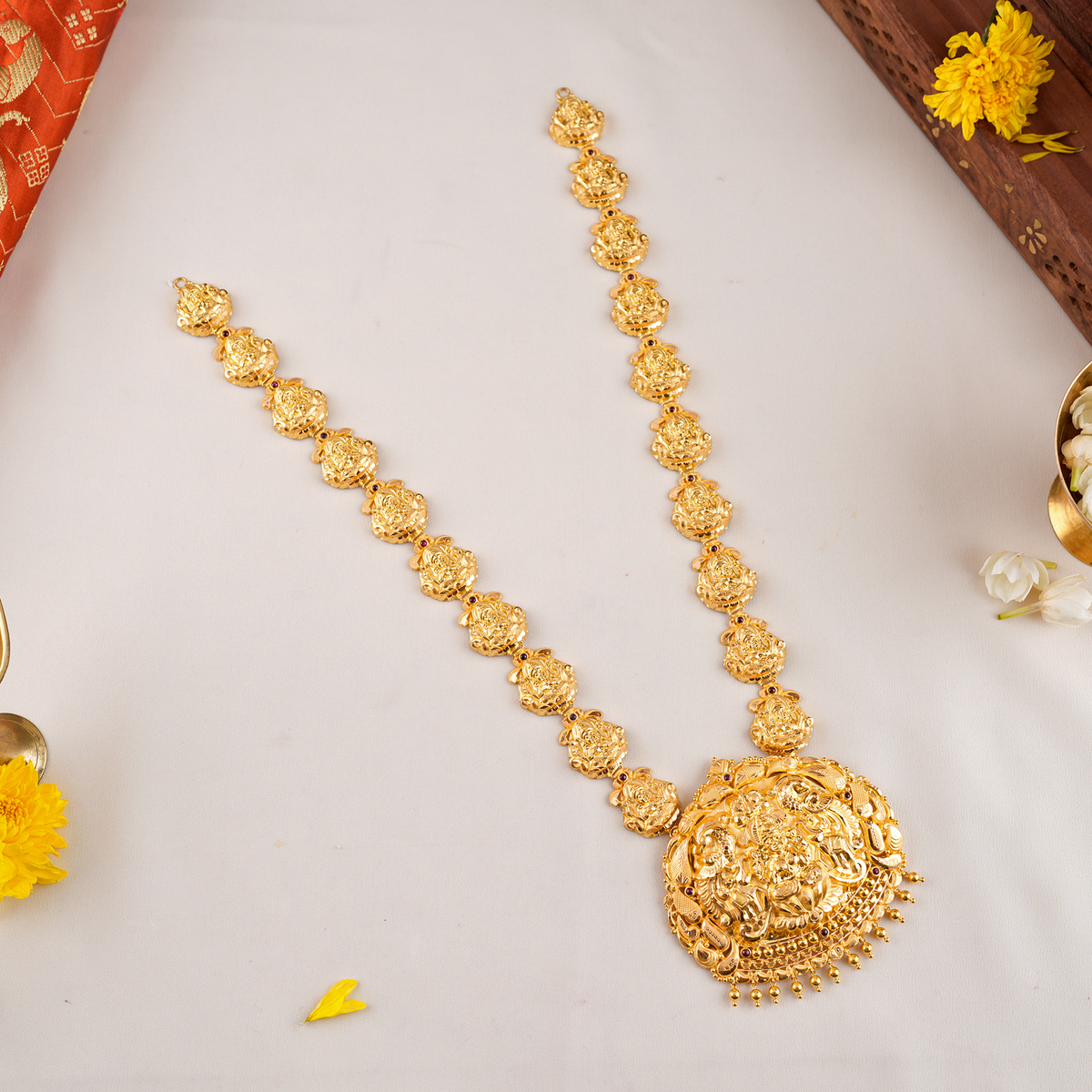 Goddess Lakshmi Traditional Gold Haram