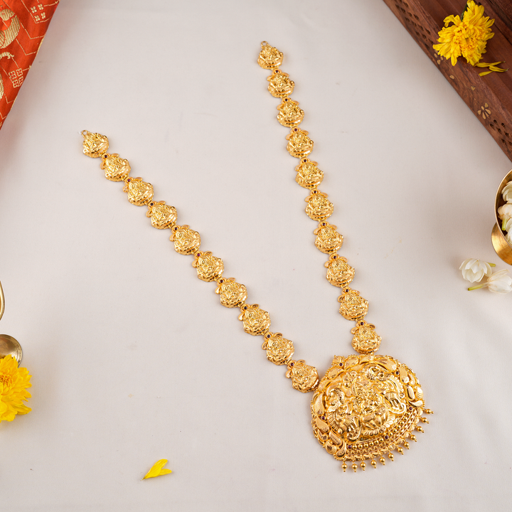 Goddess Lakshmi Traditional Gold Haram
