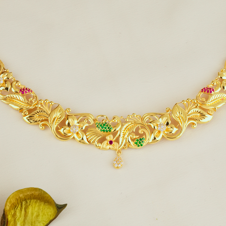 Blossom Centerpiece Gold Necklace