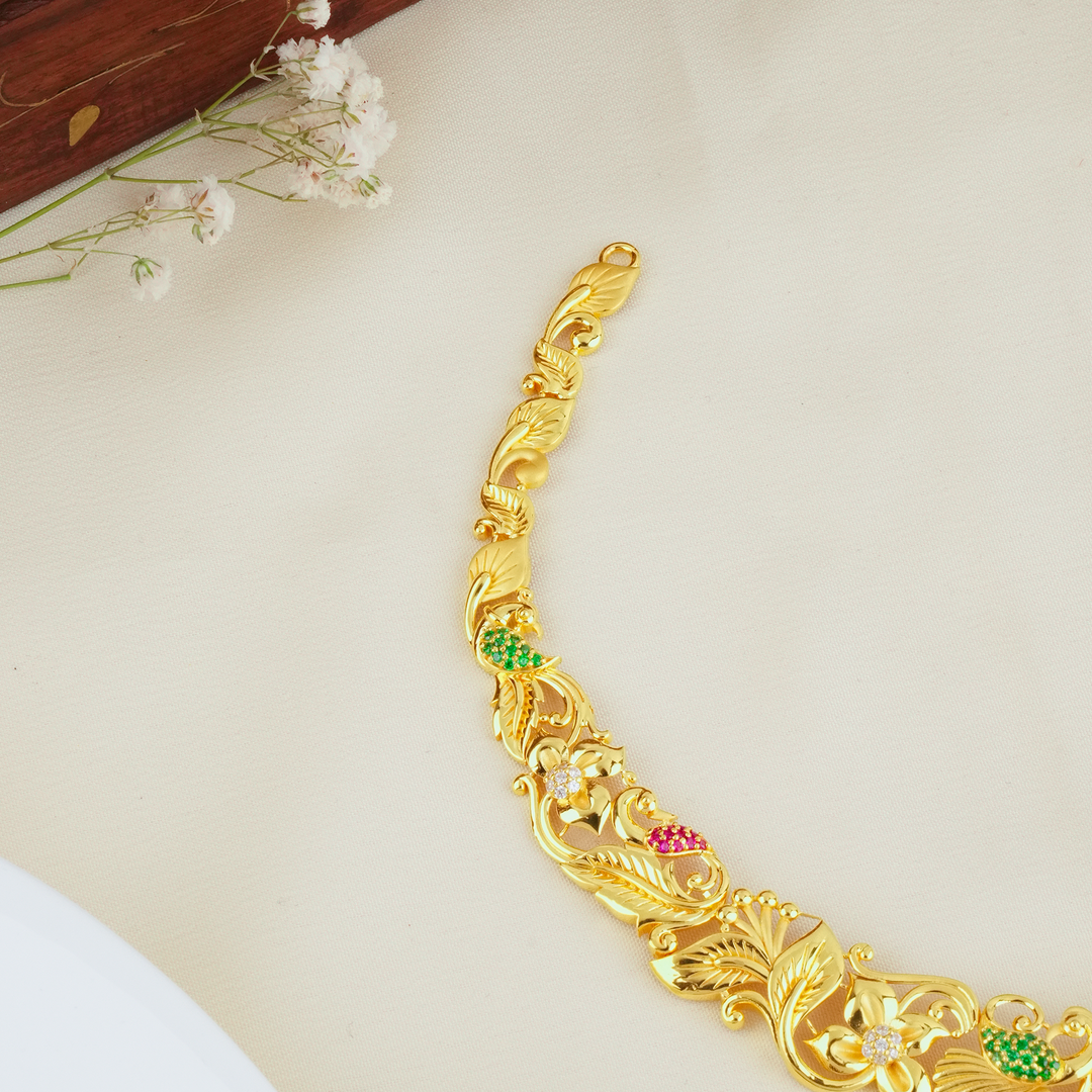 Blossom Centerpiece Gold Necklace