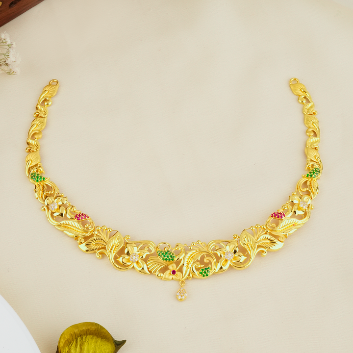 Blossom Centerpiece Gold Necklace