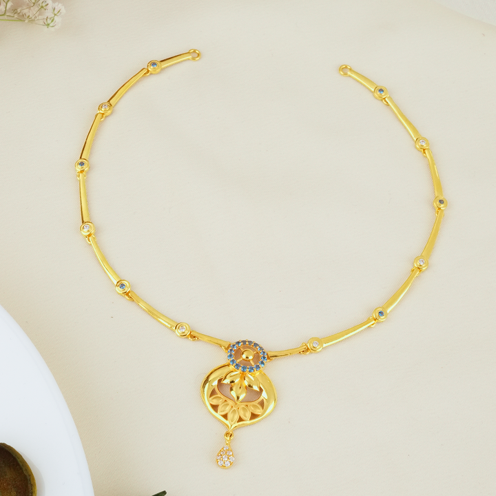 Modern Minimal Gold Fancy Necklace