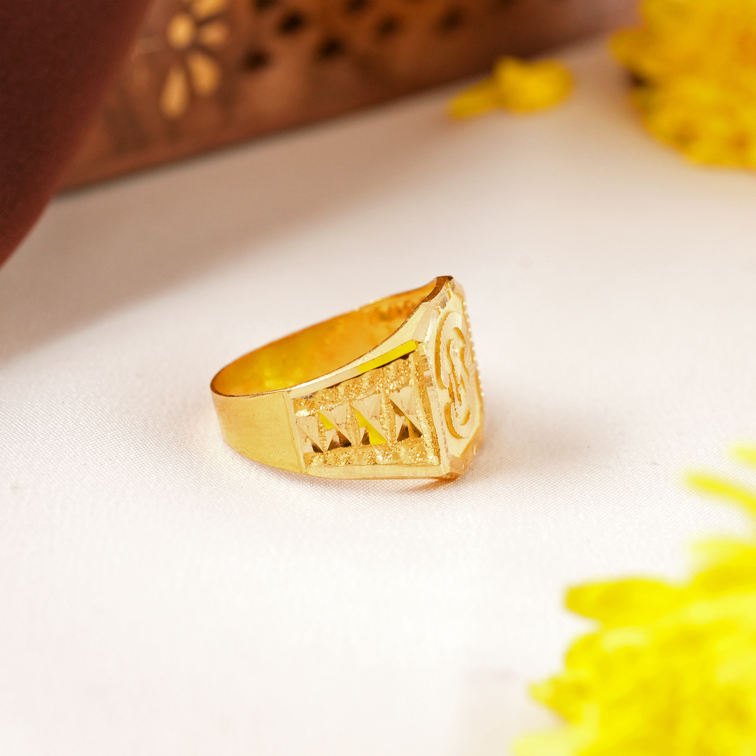 Divine OM Gold Men's Ring