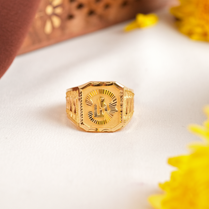 Divine OM Gold Men's Ring