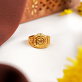 Temple Graceful OM Gold Ring