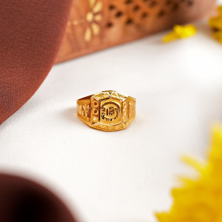Temple Graceful OM Gold Ring