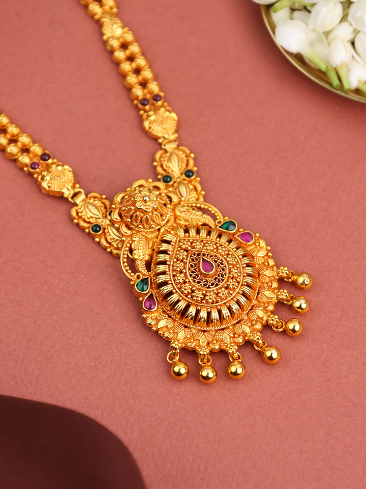 Traditional Necklace with Bead Drops