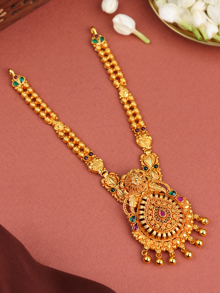 Traditional Necklace with Bead Drops