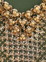 Layer Floral Bridal imported Gold Haram