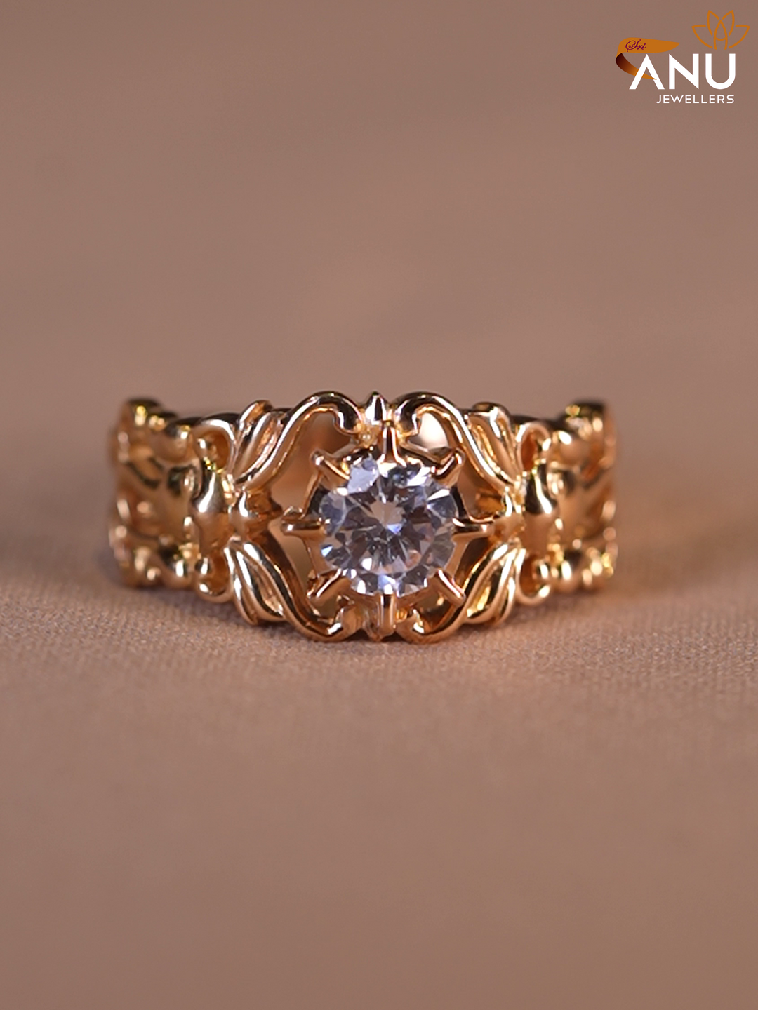 Sparkling white stone Customised Ring