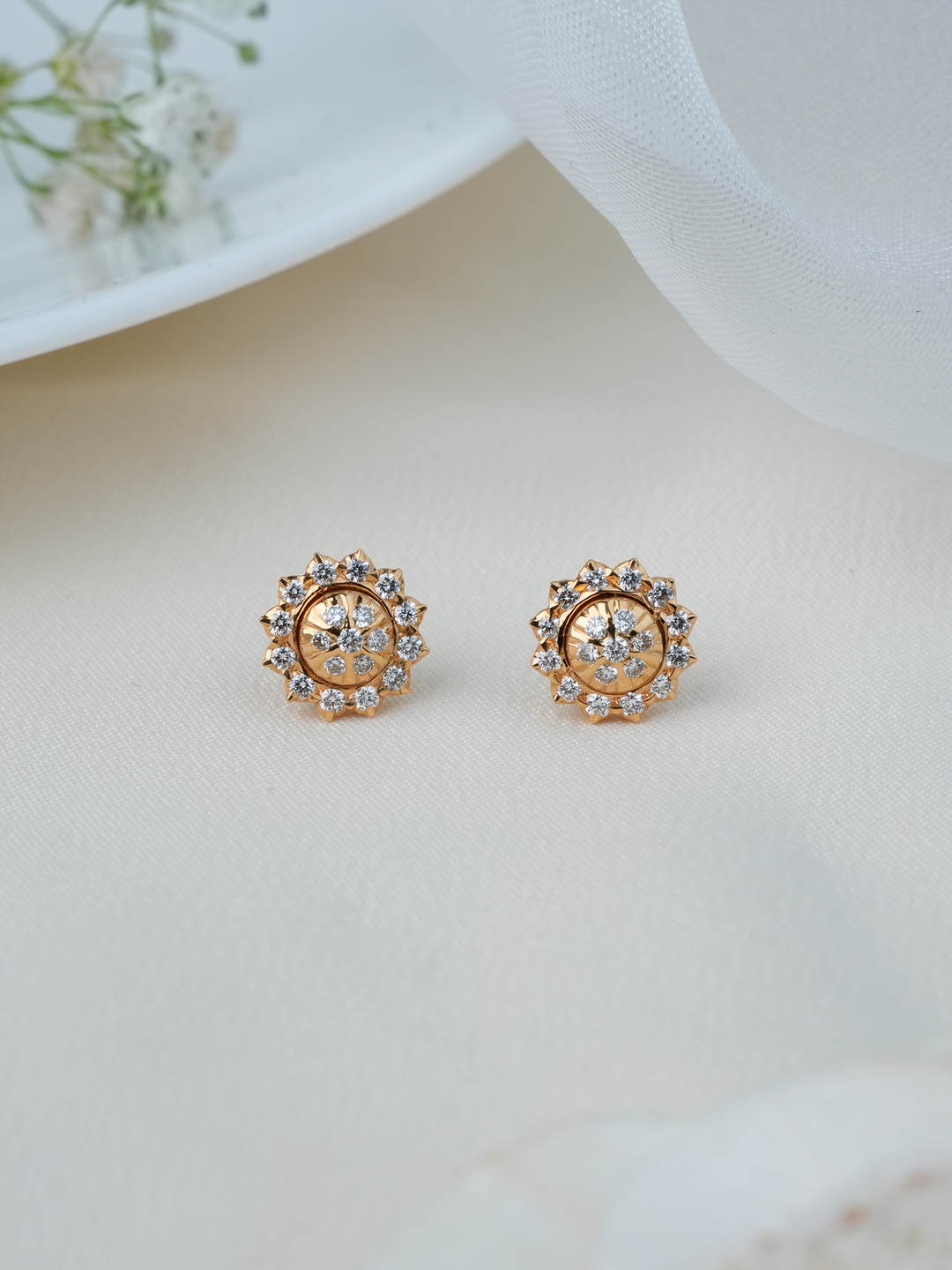 Celestial Halo Diamond Stud