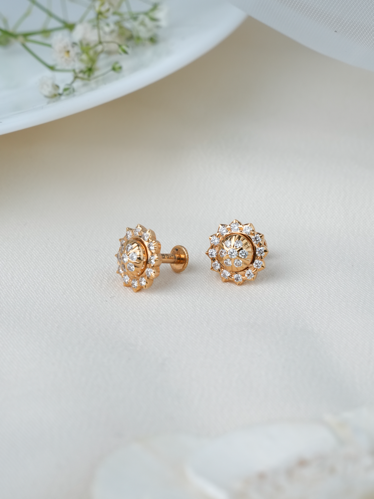 Celestial Halo Diamond Stud