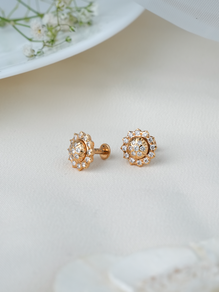 Celestial Halo Diamond Stud