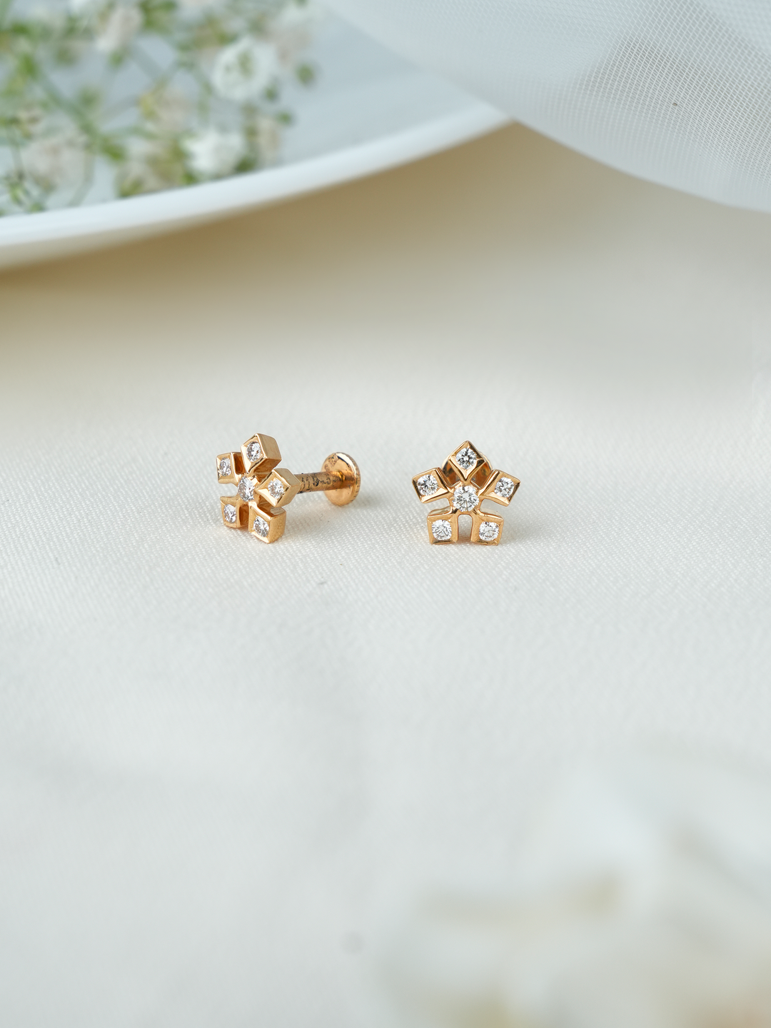 Starburst Diamond Stud