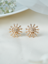 Classic Sunburst Diamond Stud