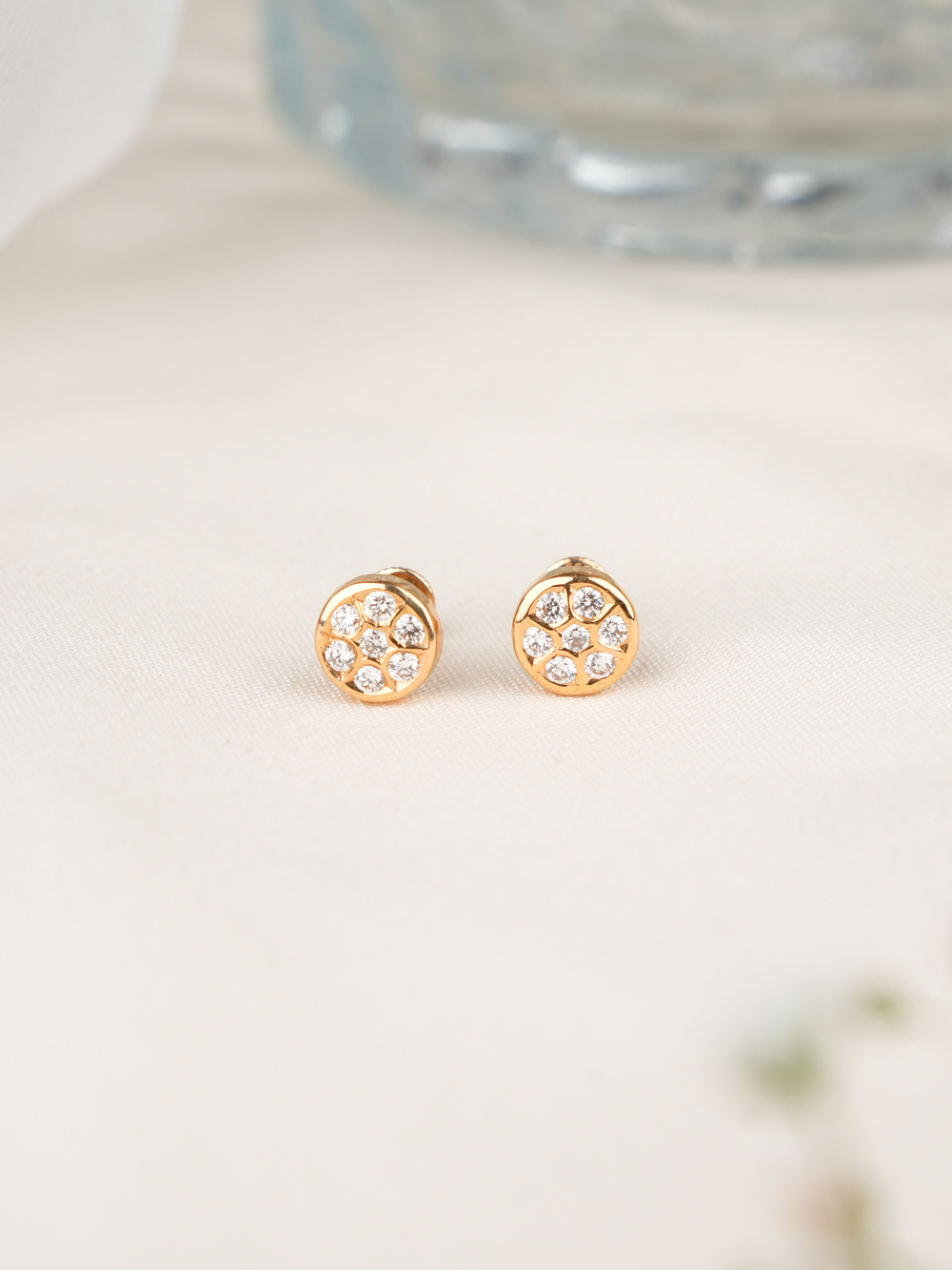 Dazzling Bloom Diamond Studs