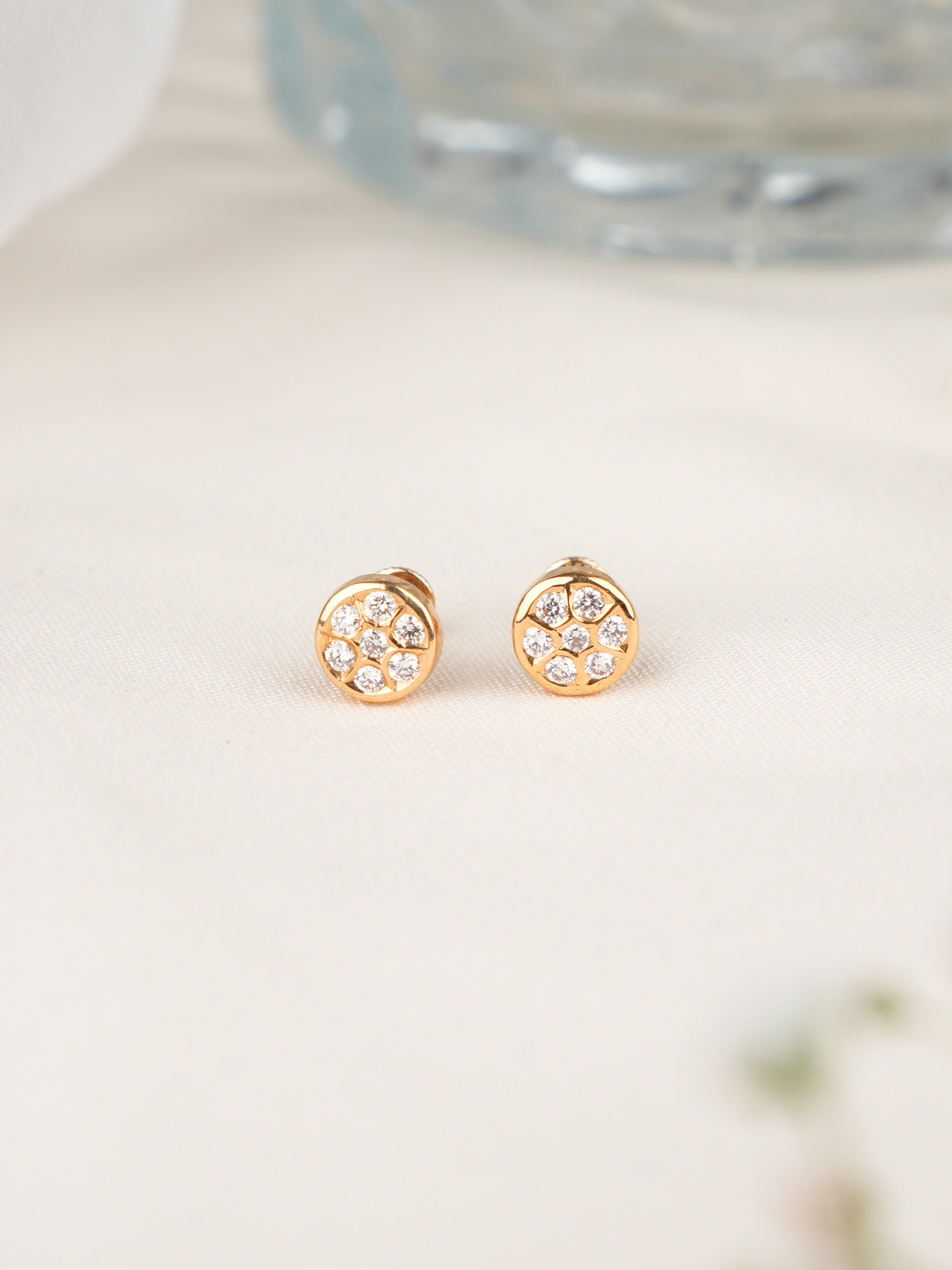 Dazzling Bloom Diamond Studs