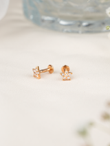 Starlit Bloom Diamond Studs