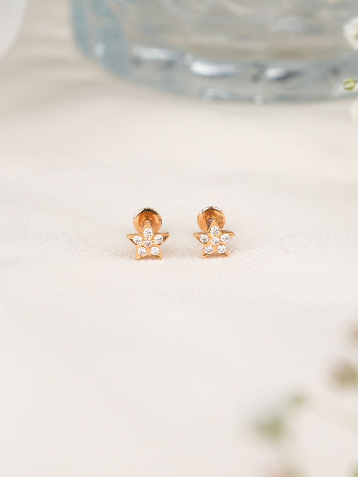 Starlit Bloom Diamond Studs