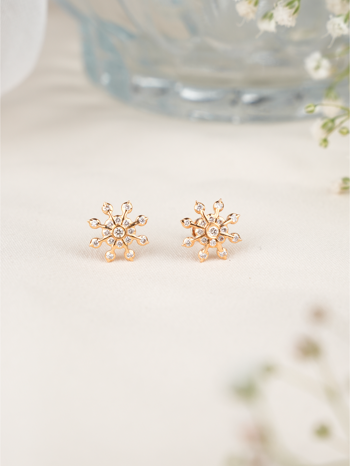Starshine Petal Diamond Stud