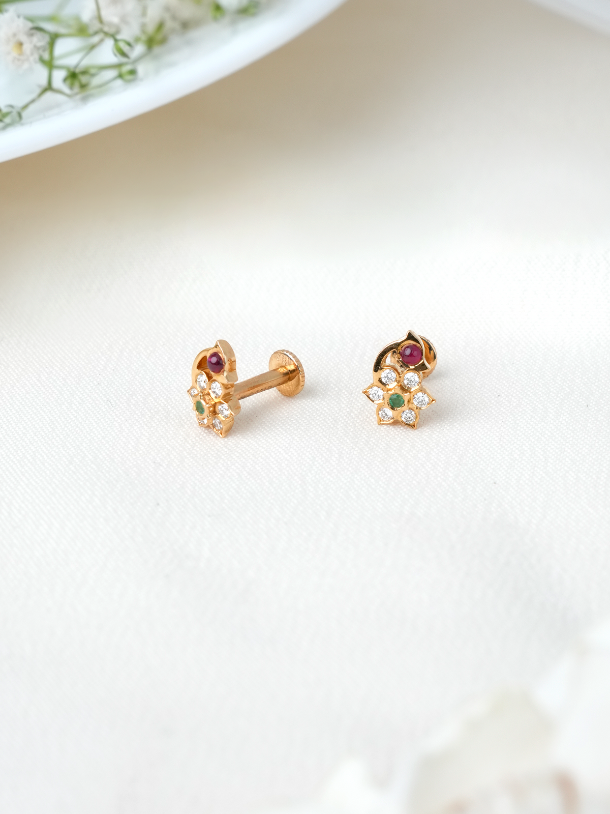 Peacock Kids Diamond Stud