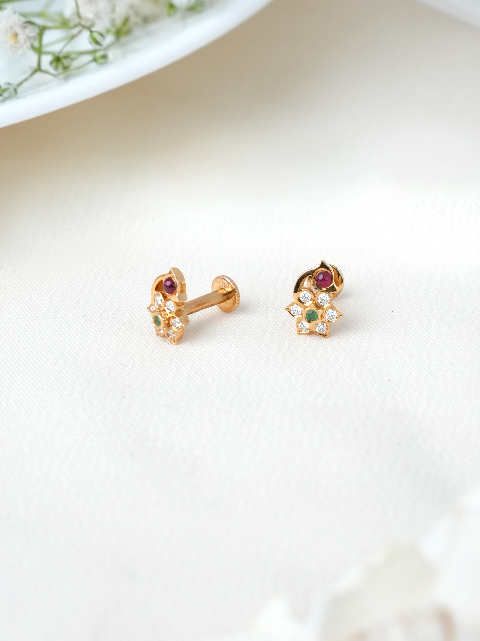 Peacock Kids Diamond Stud