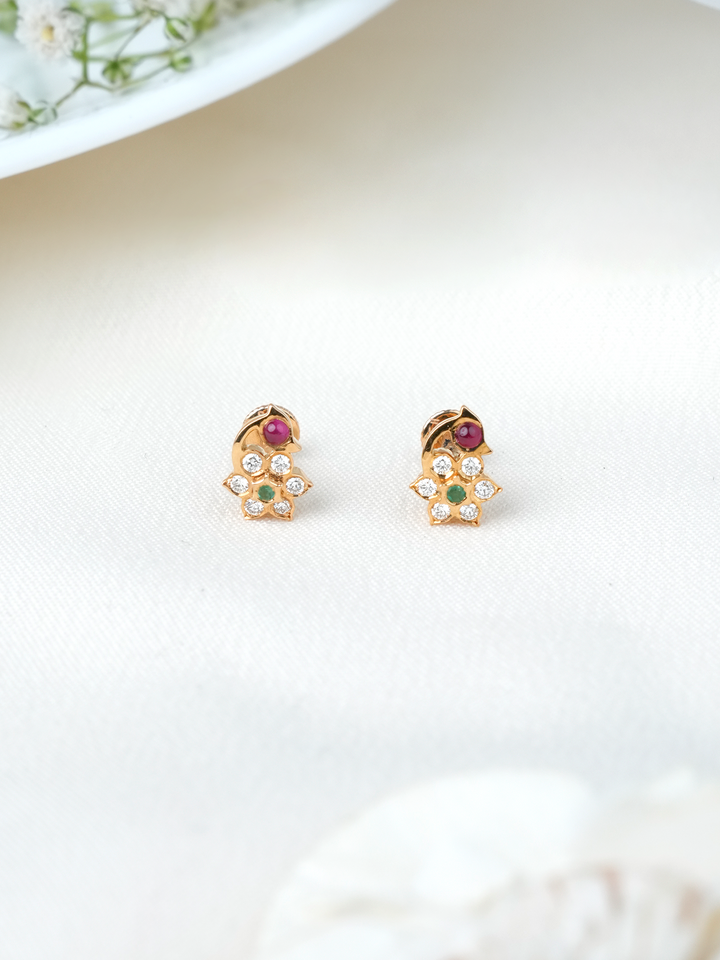 Peacock Kids Diamond Stud