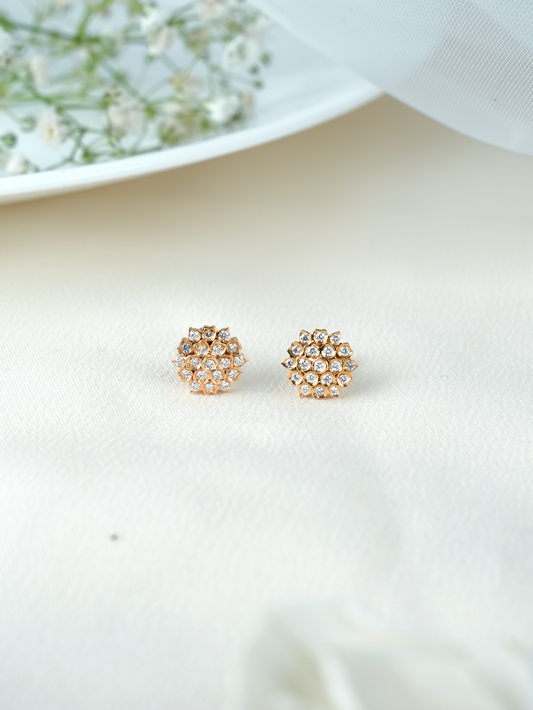 Dazzle Bloom Diamond Stud