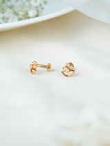 Sparkle Half Moonlight Diamond Stud