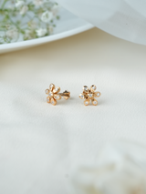 Sparkle Petal Diamond Studs