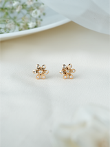 Sparkle Petal Diamond Studs