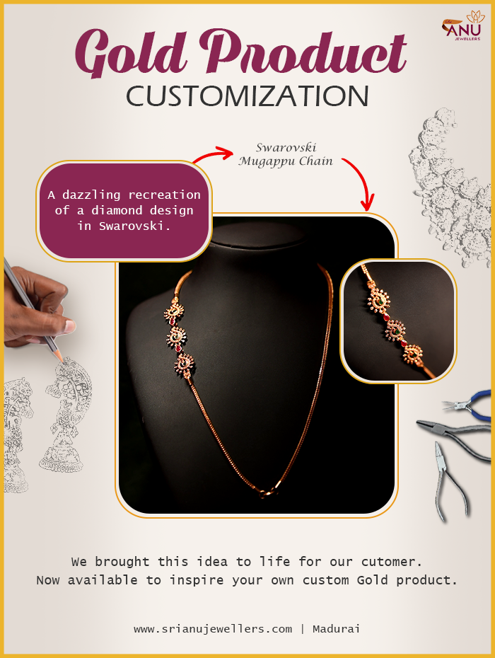 Swarovski Mugappu Chain