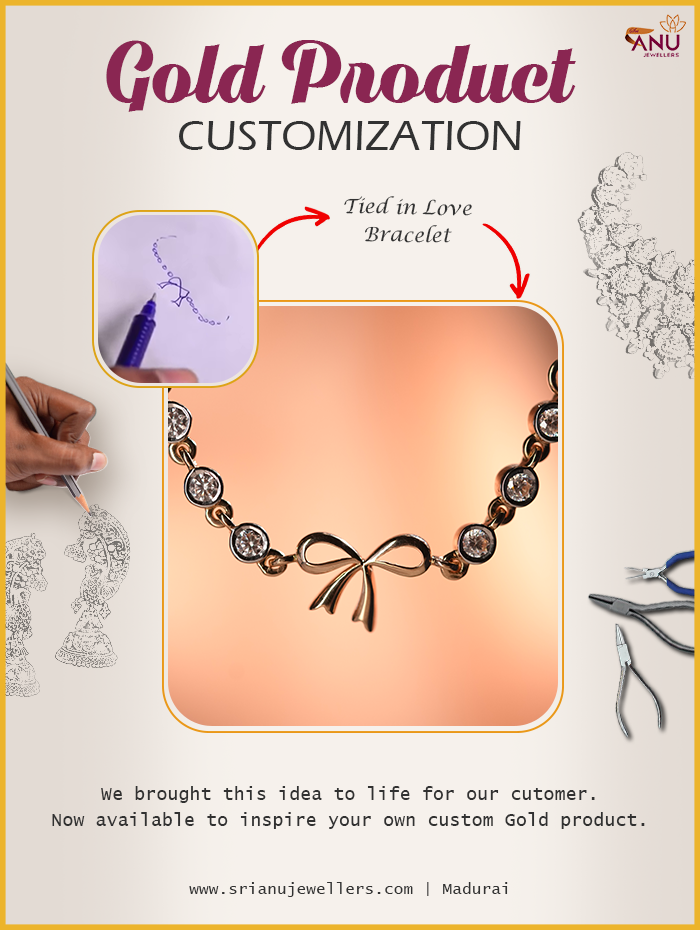 Tied in Love  Rose Gold Bracelet