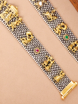 Royal Procession on Your Silver Anklet