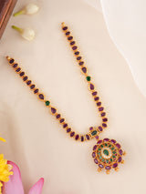 Double-Sided Single Layer Kemp Necklace – Gold Plated Layered Jewelry