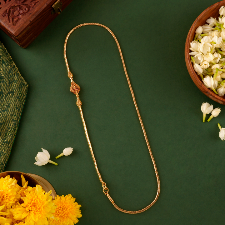 Sacred Shine Lakshmi Peacock Mugappu Chain