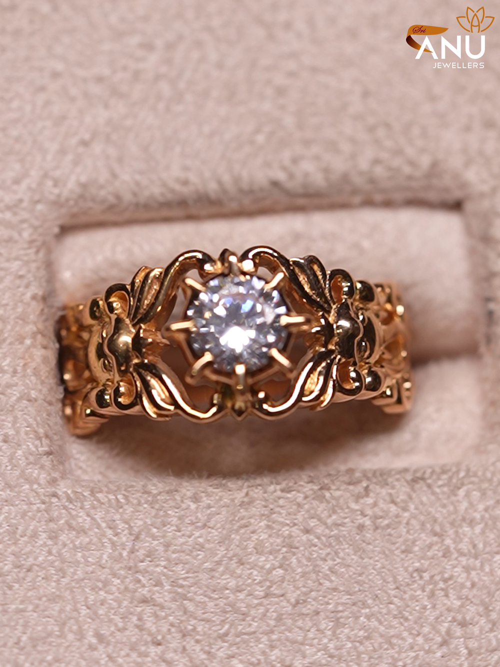 Sparkling white stone Customised Ring