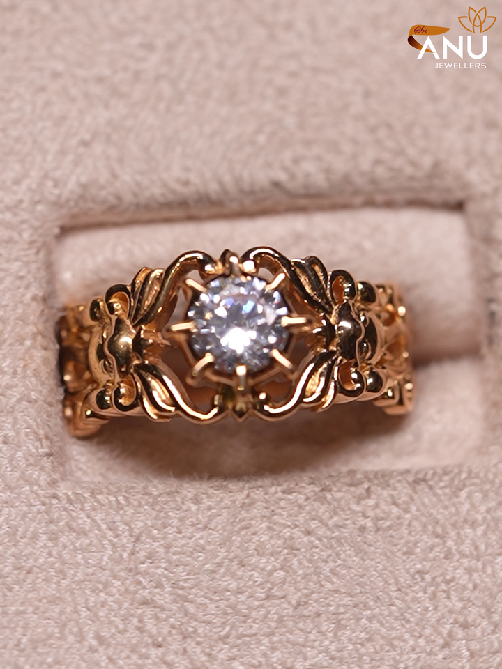 Sparkling white stone Customised Ring